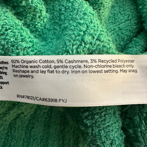 NWOT Eileen Fisher Vibrant Green Crew Neck Sweater - Picture 5 of 5